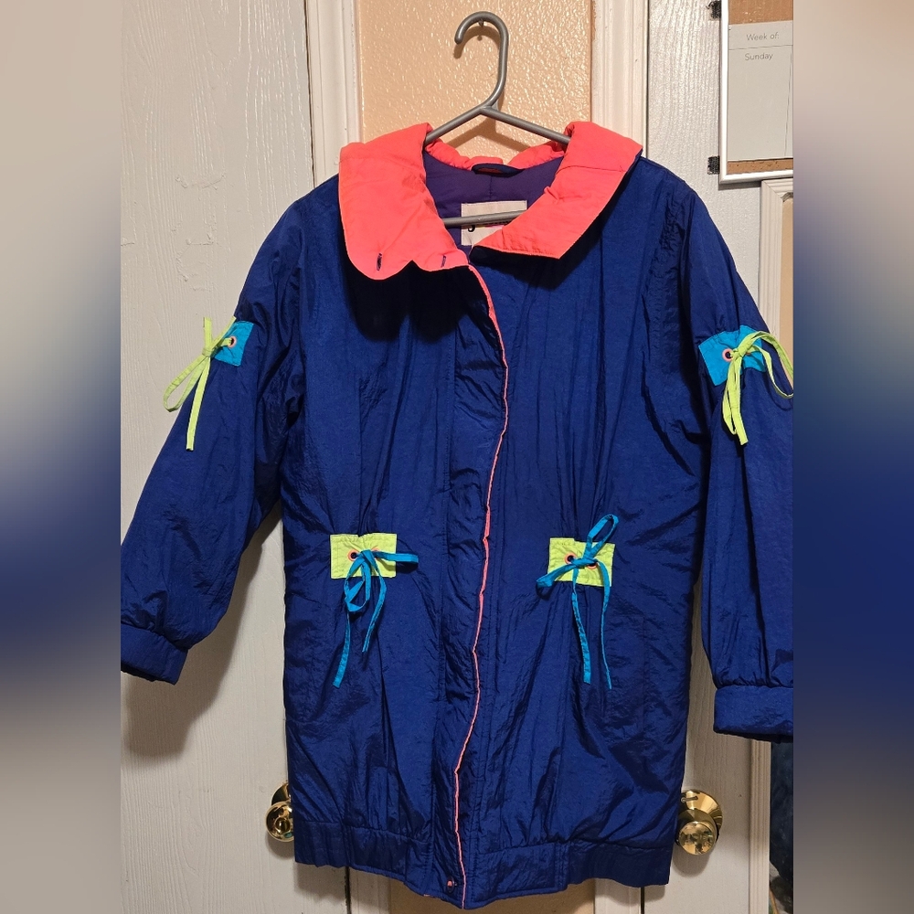 Vintage Women's Colorblock Puffer Jacket